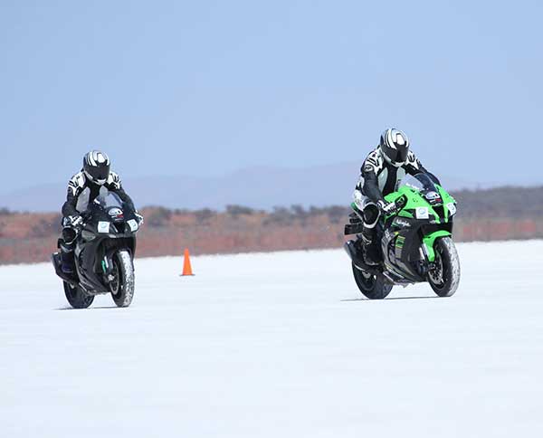 Jean turner racing on salt flat